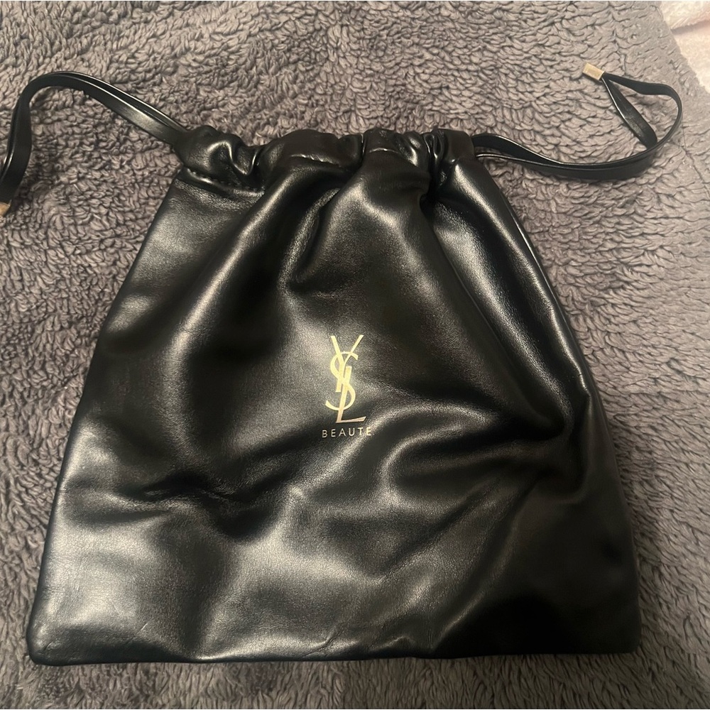 NWOT YSL Leather Cosmetic Bag